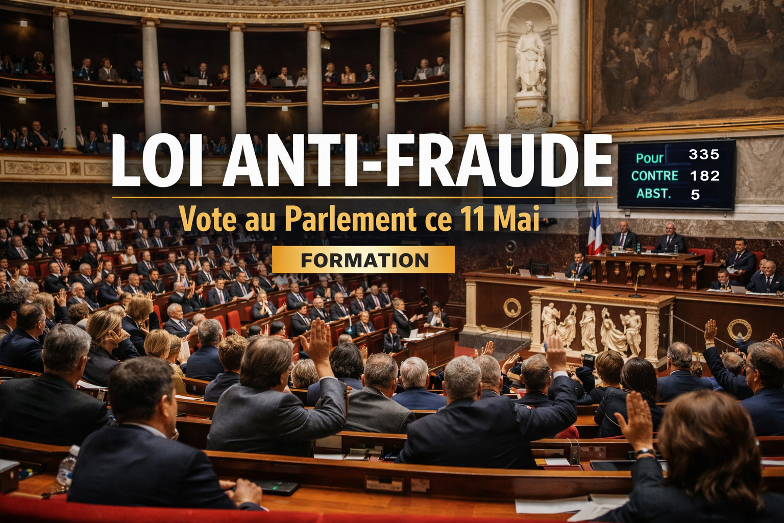 Loi anti-fraude formation : vote au Parlement ce 11 mai